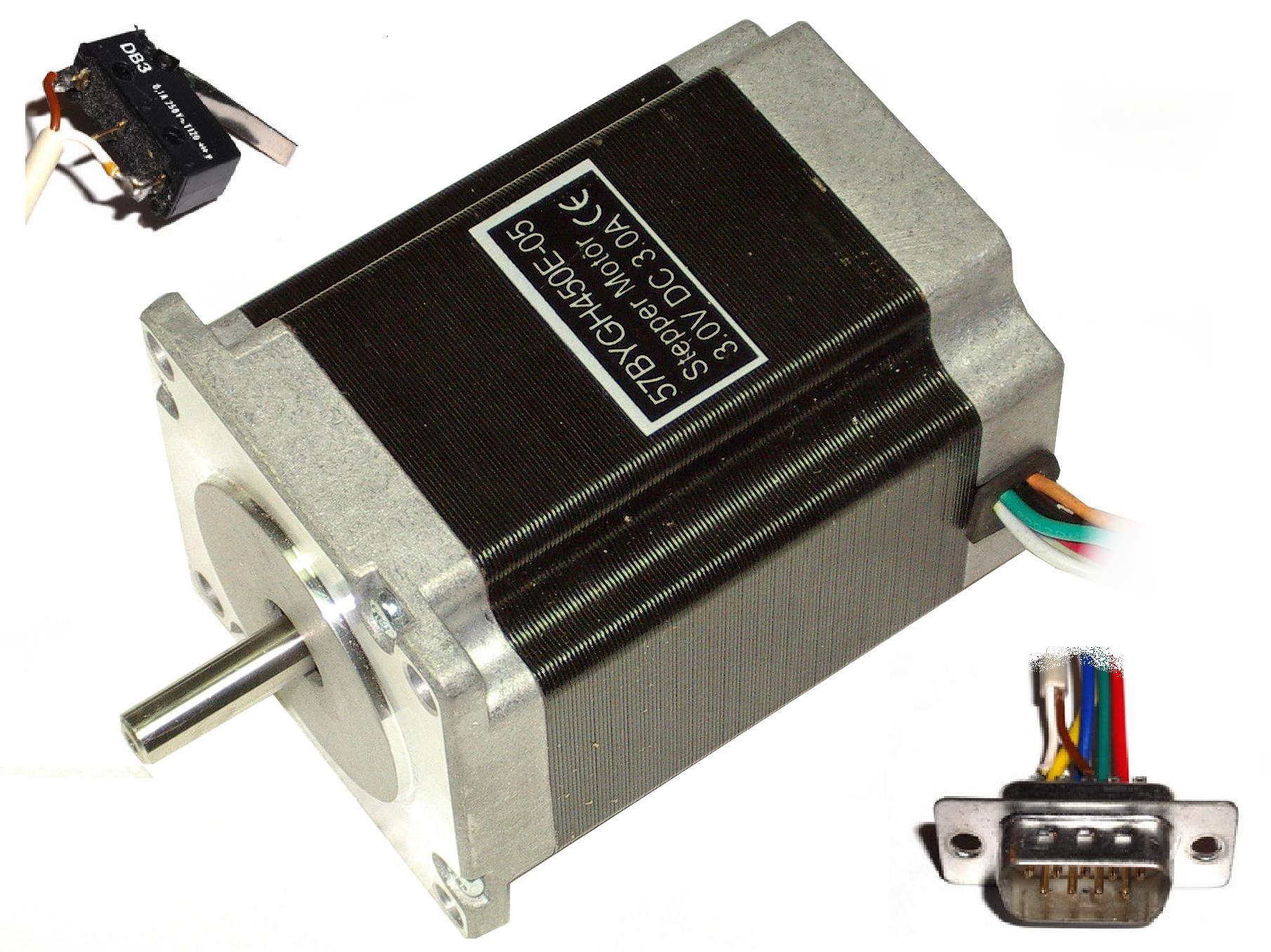 Stepper Motor 57BYGH450E23 1,7Nm 3A with Endswitch