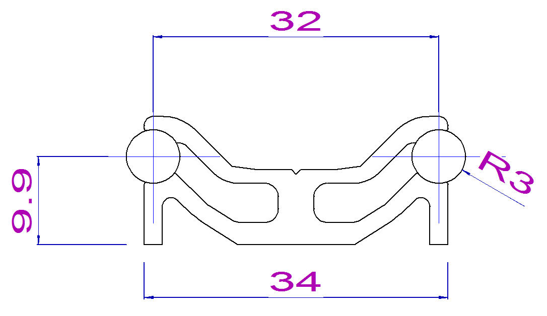 Linearfhrungsschiene LR6 1m