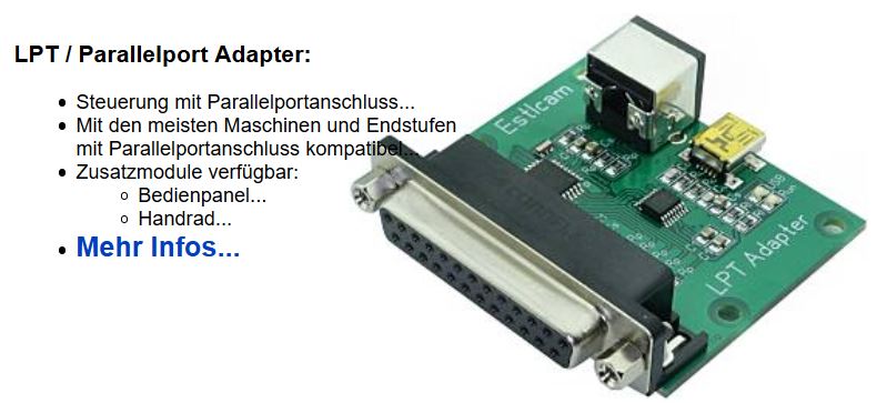 Estlcam USB Steuerung