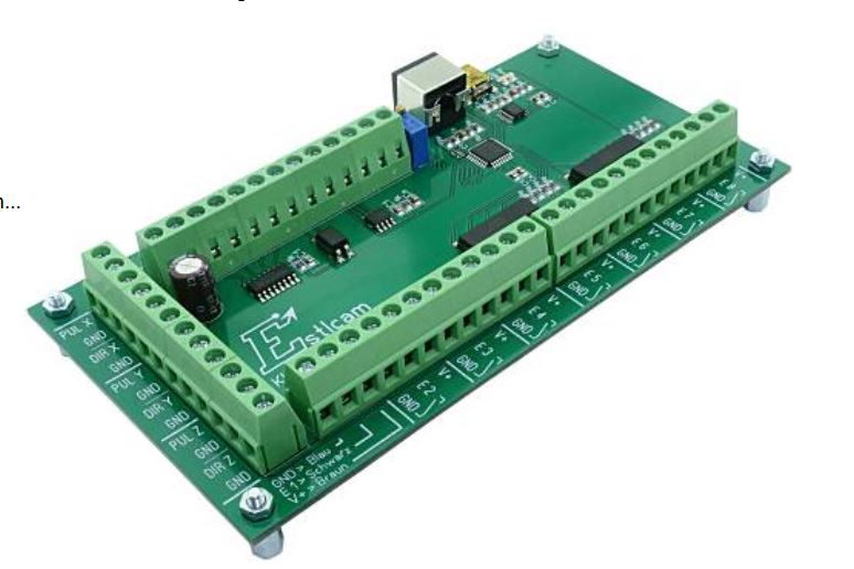 Step3S Estlcam Controller - 2 Relay Outputs, E-Stop,