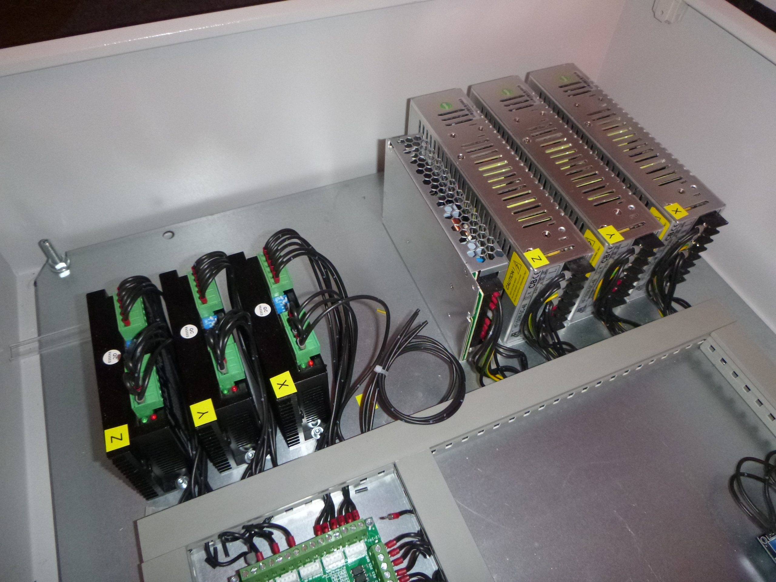 CNC control cabinet 12Nm stepper motors