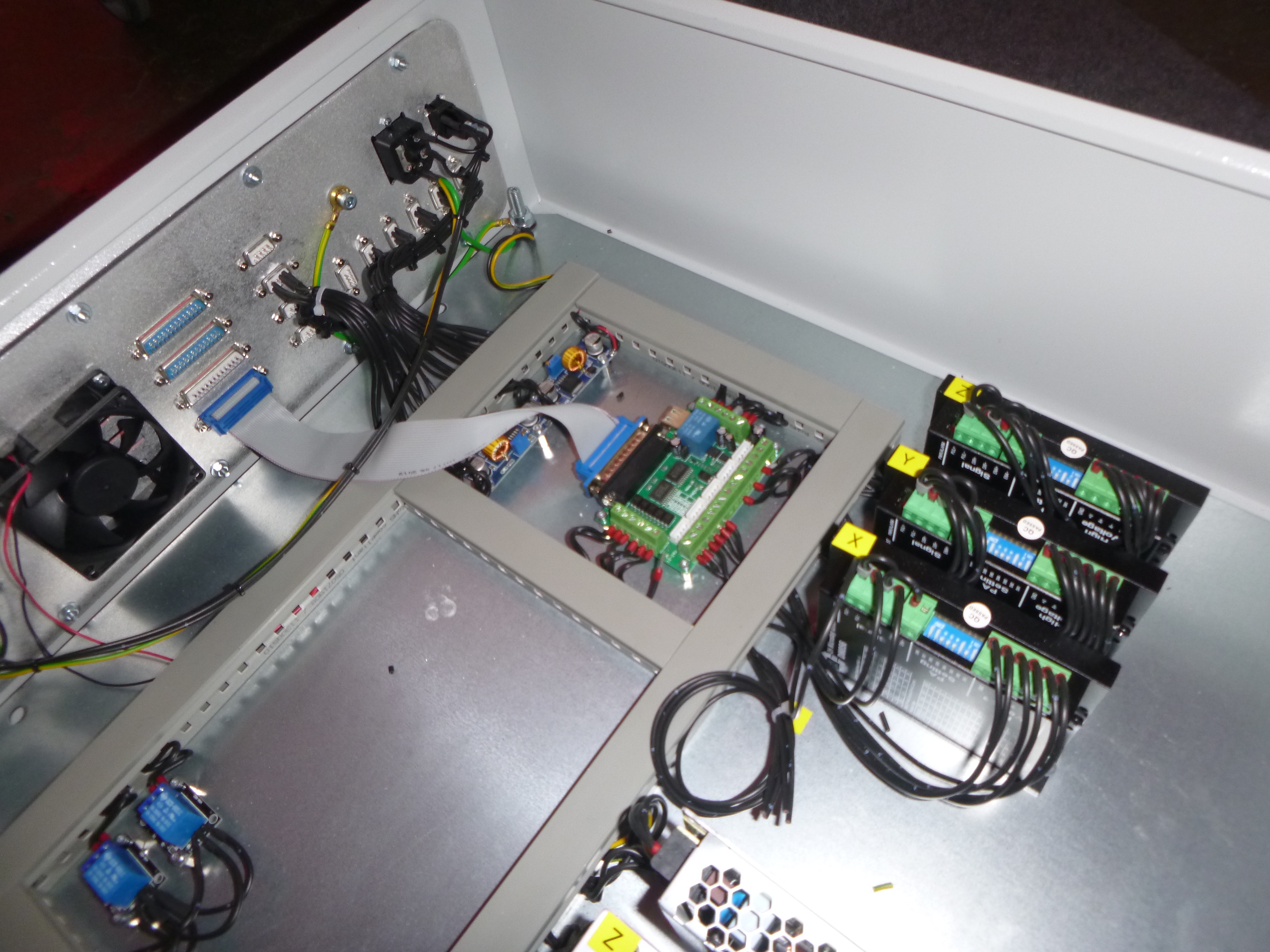 CNC control cabinet 12Nm stepper motors