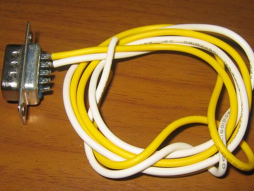 2pol/9pin D-Sub Kabel 0,5mm, 30cm fr Notaus