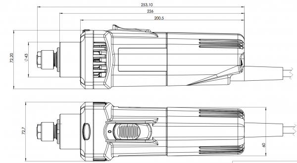 Mafell FM1000 PV (8mm/230V C18-C17 4m)