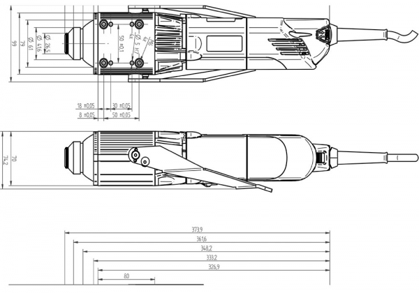 AMB Frsmotor 1050 FME-U DI 230V (fr ER16 Collet)