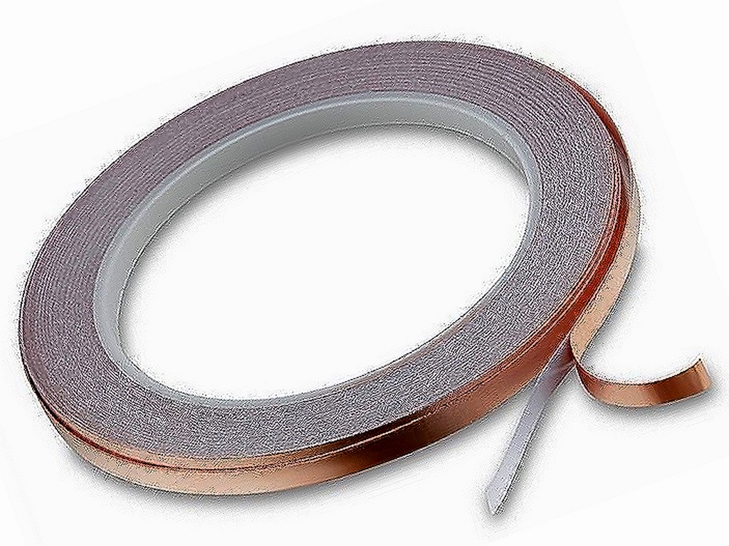 Self-adhesive copper tape 6mm against static charge of the sucti