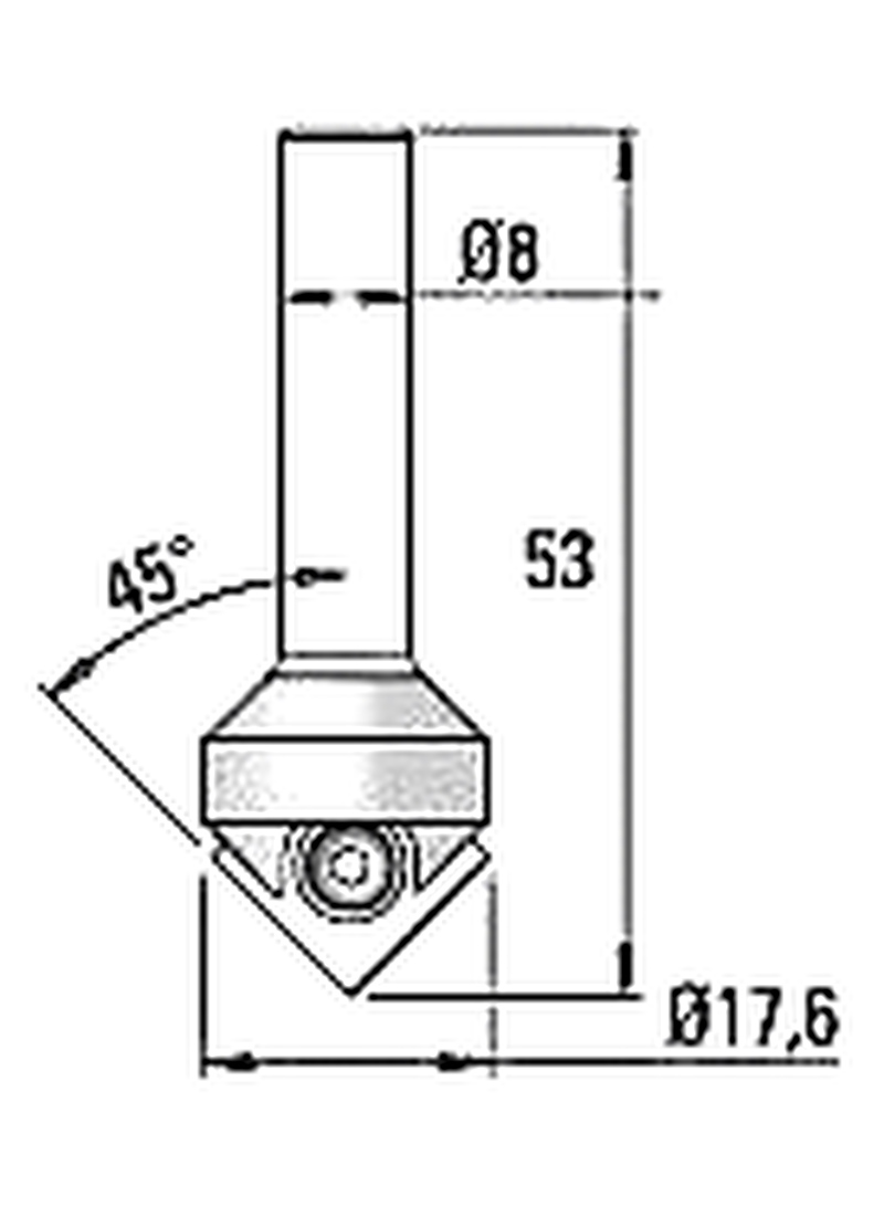 V-bit with 90 inserts