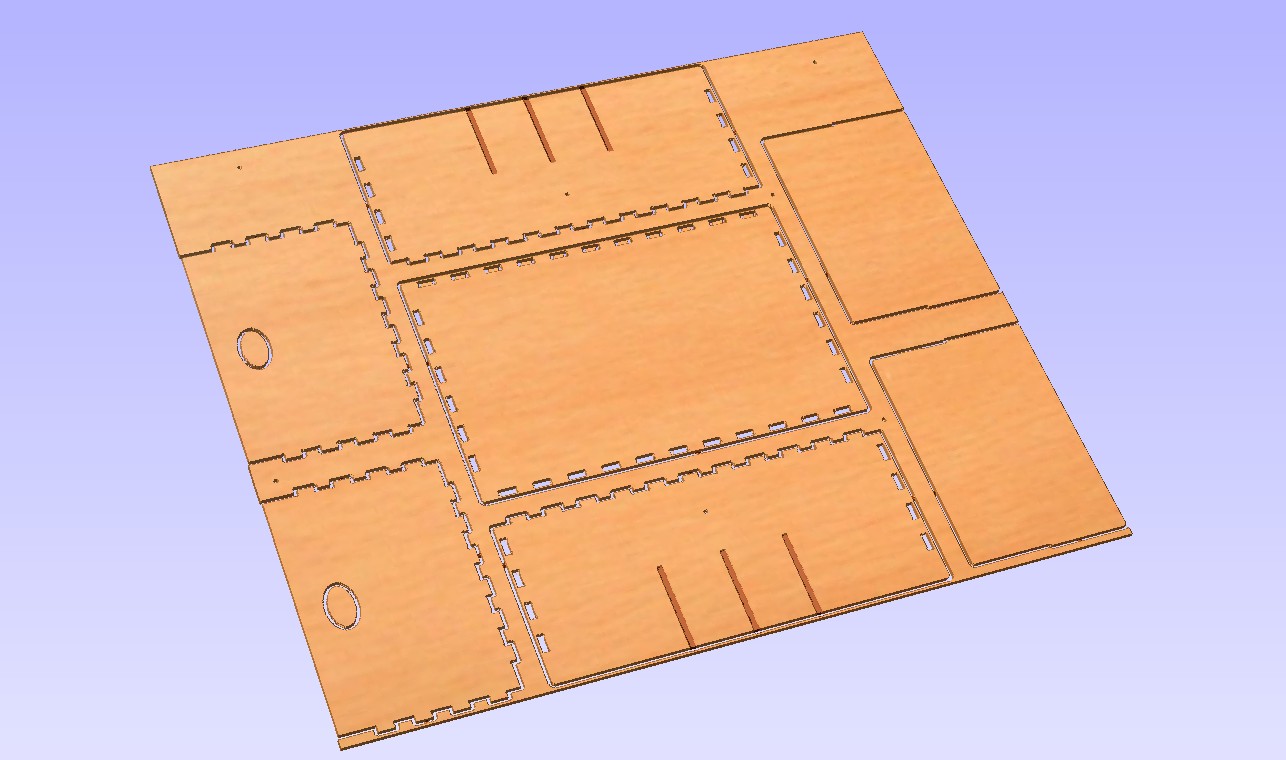 Schrankkrbchen 460x300x200 DXF NC Datensatz